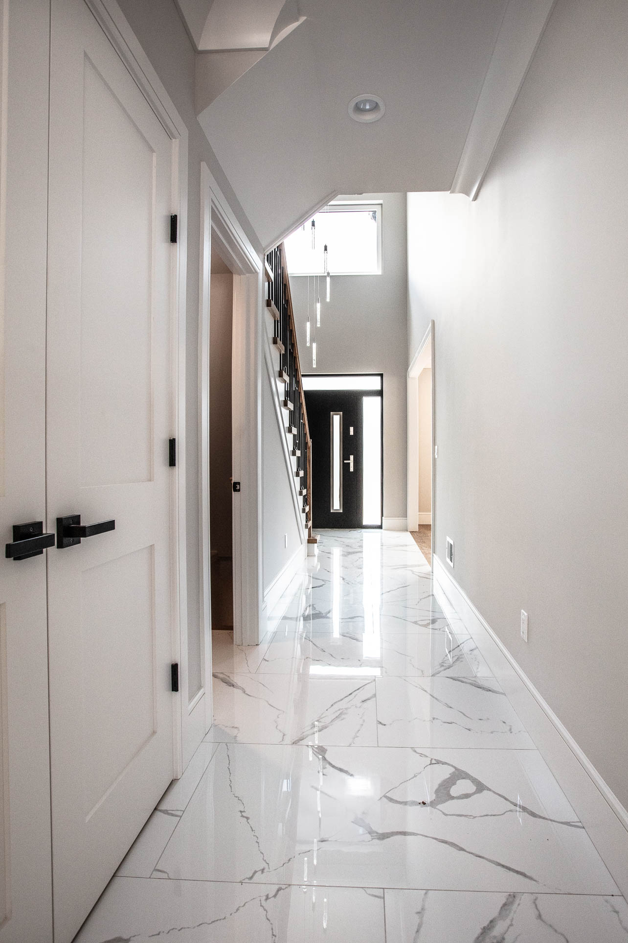 Renovated Manhattan apartment interior with finished living space